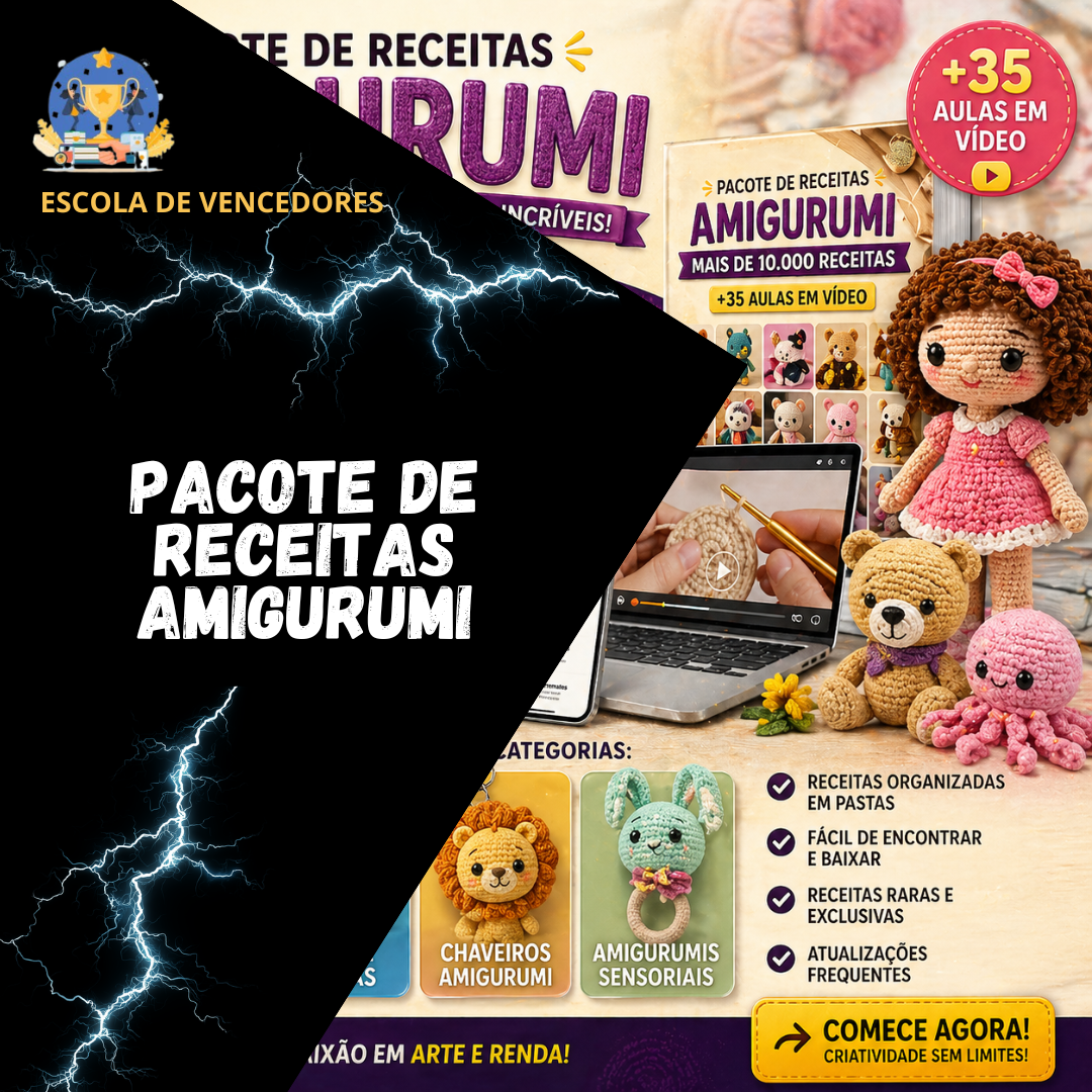 Pacote de Receitas Amigurumi