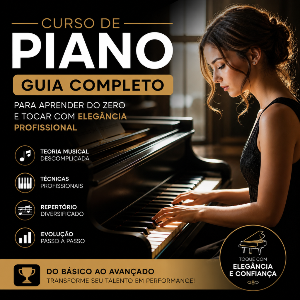 Curso de piano aprenda com elegância